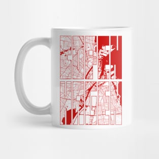 Copenhagen, Denmark City Map Typography - Oriental Mug